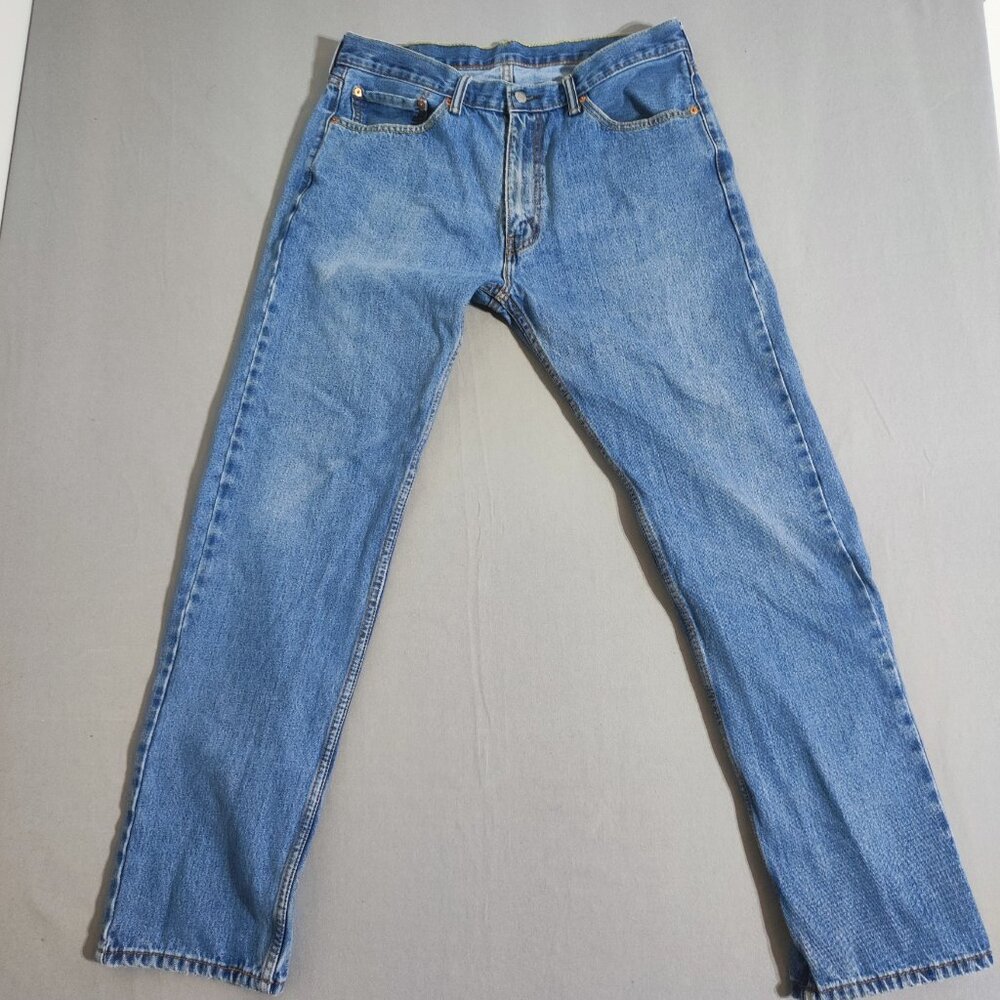 Levi's Jeans men's size W36/L34 denim blue colour straight leg denim